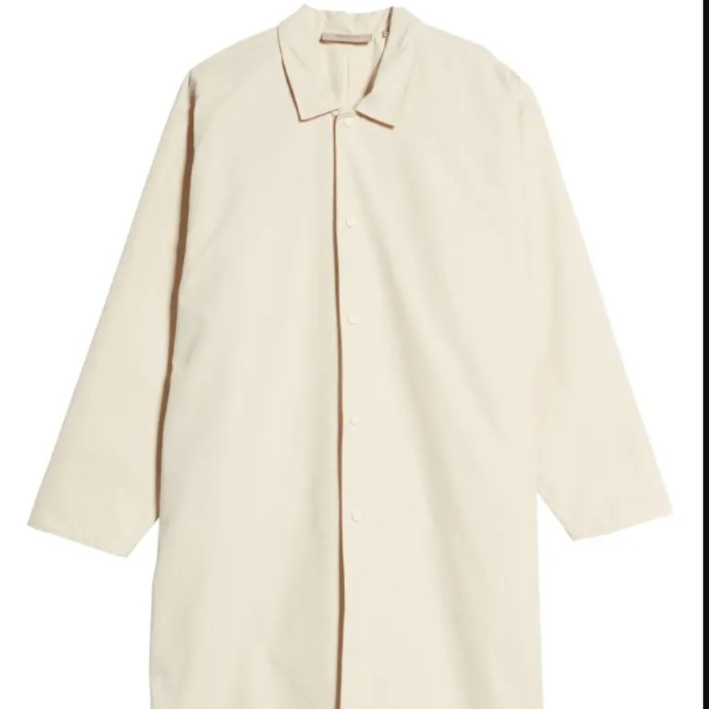 Men's Cotton Blend Long Coat FEAR OF GOD ESSENTIALS